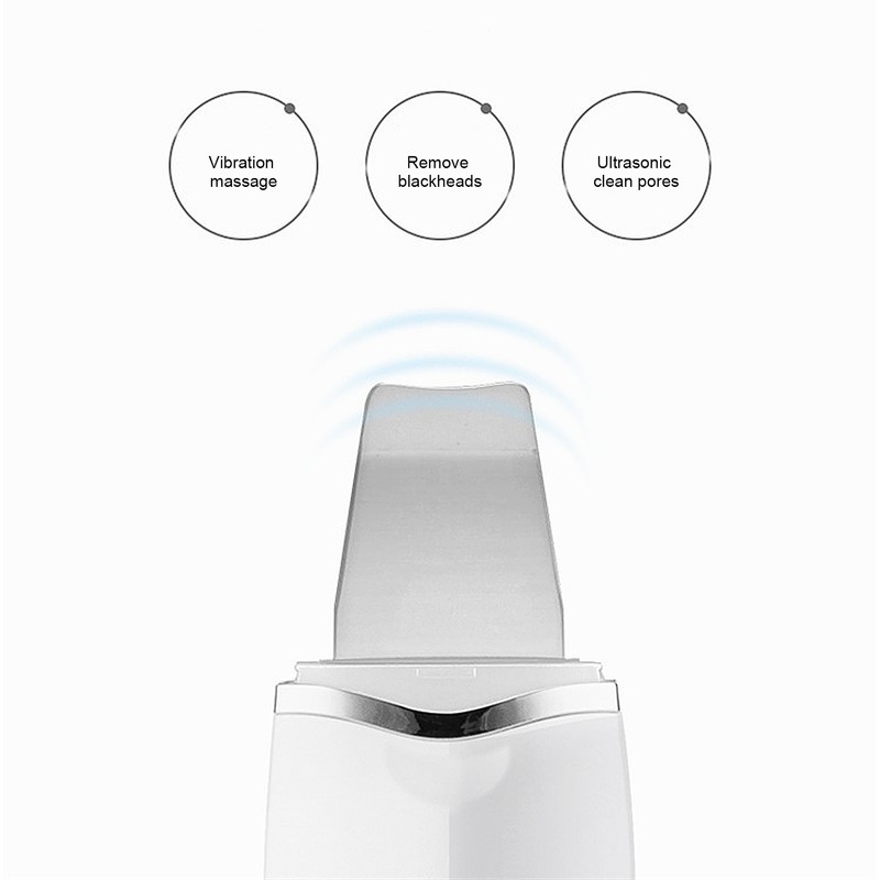 Rechargeable Ultrasonic Skin Scrubber Blackhead Removal Face Pore Cleaner Machine