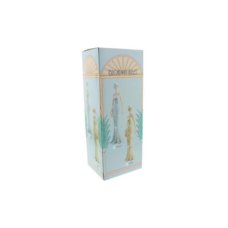 Art Deco Broadway Belles Lady Figurine. Blue Teal Colour #78