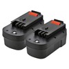 2 Pack ExpertPower 18v 1500mAh NiCd Battery for Black &