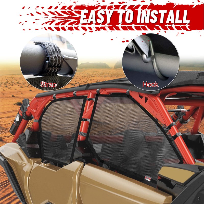 StarknightMT X3 Max Window Nets, Maverick X3 Side Windows Compatible