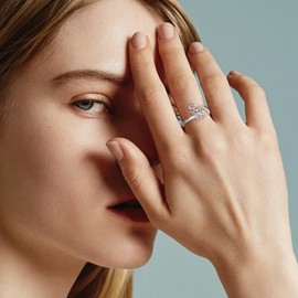 MONGAS Highland Cow Ring 925 Sterling Silver Scottish Highland Cow Adjustable Ring Animal Jewelry Gifts for Women