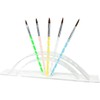 1 x 5-piece acrylic brush set, size 4, 6, 8,