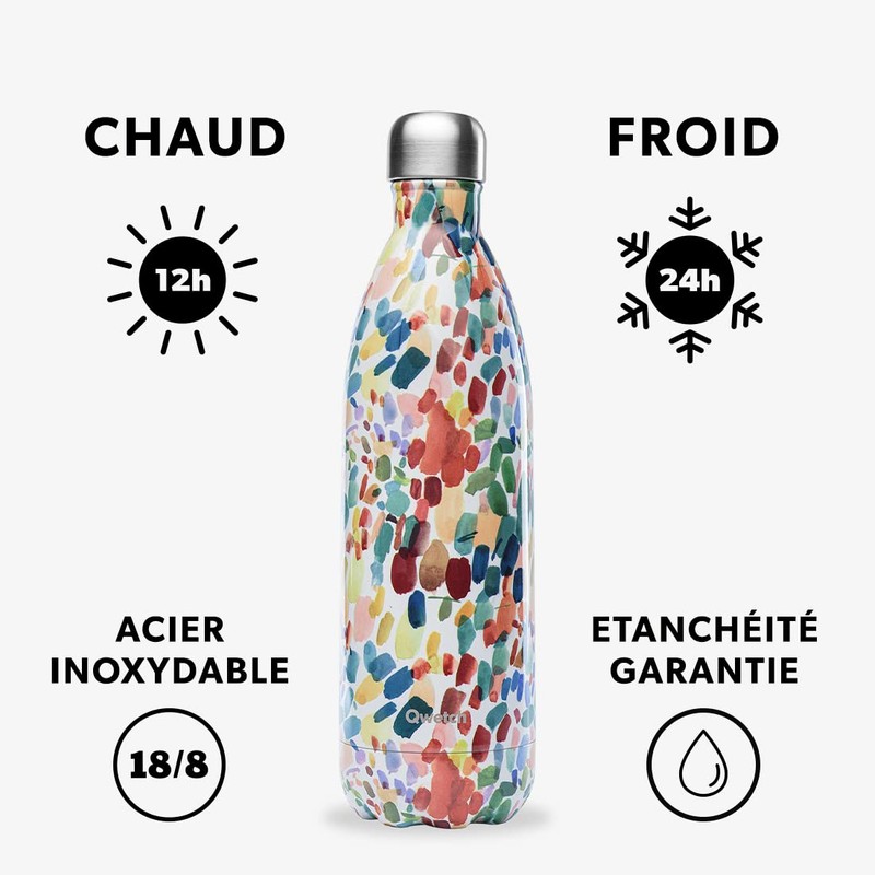 Qwetch - Insulated Originals Bottle - Arty 1L - Stainless