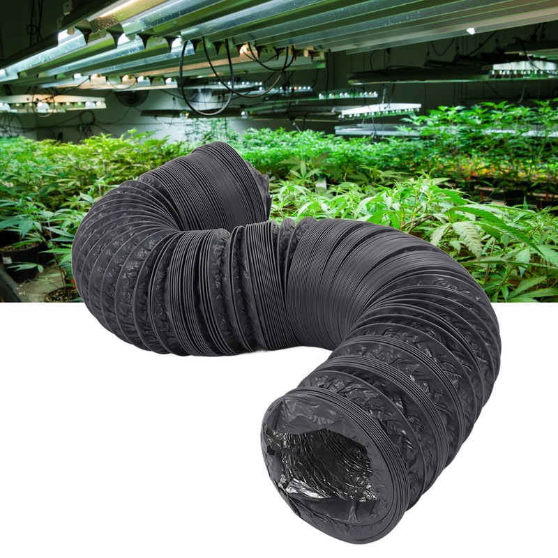 Flexible Aluminum Ducting Duct 1m Length with Clamp for Ventilation