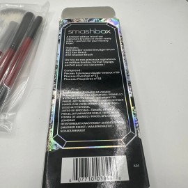 Smashbox 3 Piece Travel Brush Set Fan Smudger Shadow NIB