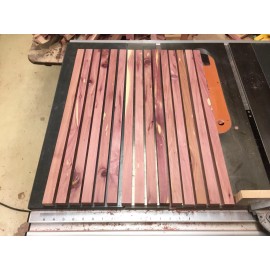 Eastern Red Cedar Slats, 20 Pcs @ 1/2” x  1” x 24”,  10 Pcs @ 1/2” x 1” x 48”
