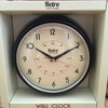 SHABBY CHIC RETRO STYLE KITCHEN WALL CLOCK BLACK