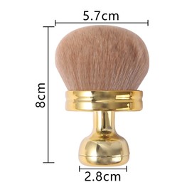 HAPPOW Large Self Tanning Brush, Gold Oval Body Makeup Tan Blending Brush with Wide Head, Professional Kabuki Foundation Brush for Sunscreen & Self Tanner Application on Face, Legs & Body