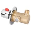 G1/2in 3 Way Brass Thermostatic Mixing Valve Faucet Temperature Mixer