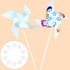 ABOOFAN 24 pcs Windmill DIY Kit, White, Paper Windmill, Can
