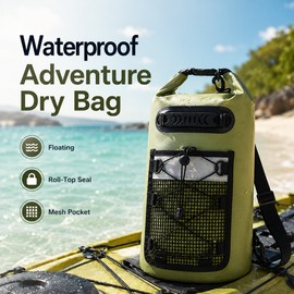 10L–20L Waterproof Dry Bag for Water Sports – Floating Roll-Top Backpack for Kayaking & Beach Travel