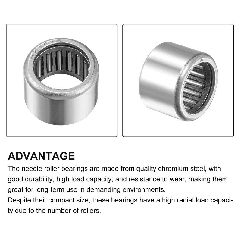 METALLIXITY H K1616 Needle Roller Bearings 16mm Inner Diameter x