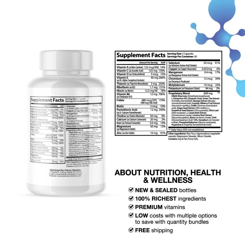 Pelican Vitamins Nerve Flow- Nerve & Brain Health Support- 2