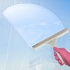 Glass Wiper with Non Slip Handle Silicone Window Cleaner Squeegee