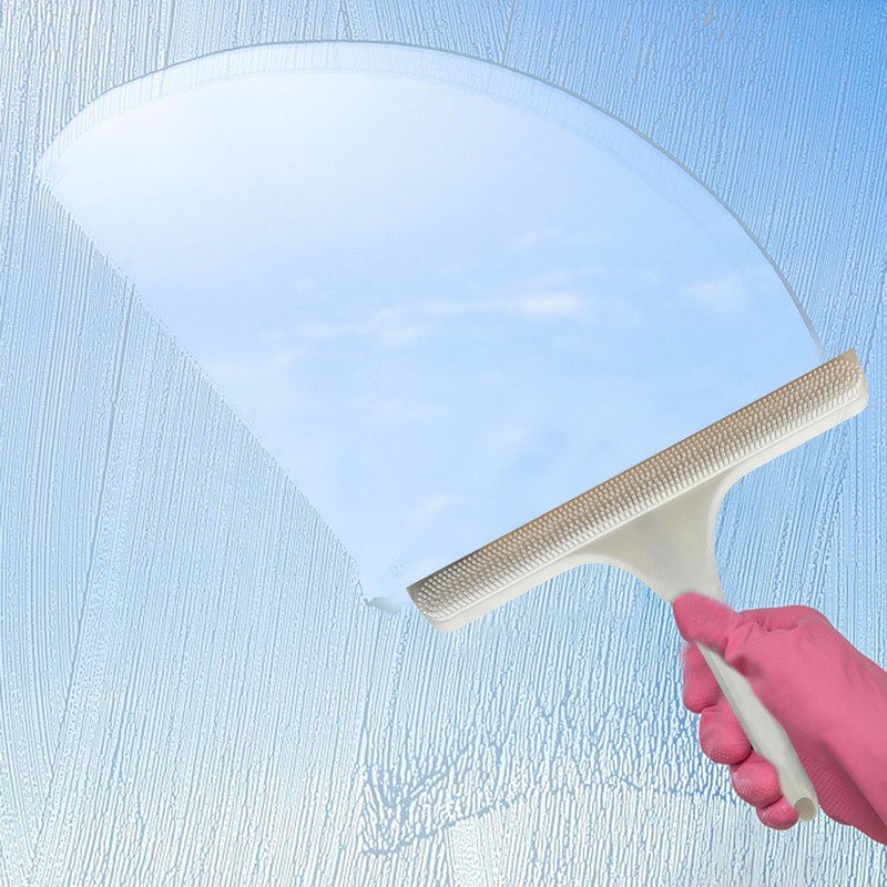 Glass Wiper with Non Slip Handle Silicone Window Cleaner Squeegee