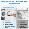 Aship Shoe Washing Machine Bag, Invisible Zipper Side Opening Shoe