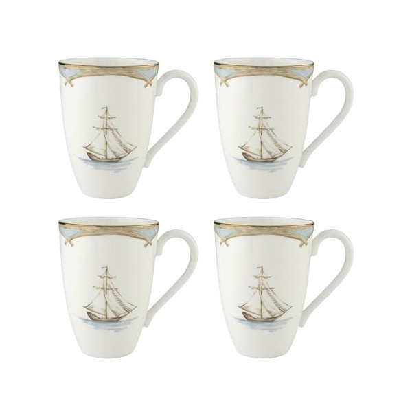 Lenox Mugs, Set of 4 British Colonial Tradewind, 4 Count