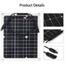 Small Solar Panel Flexible Kit 18V 15W for Battery Charging