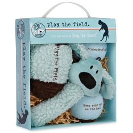 Dog is Good 4-Piece Dog Toy Gift Box – Play The Field Plush Toys Great for Games of Fetch to Exercise Your Dog
