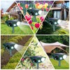 Upgraded Solar Animal Repellent, 4 Pcs Ultrasonic Animal Repeller Outdoor