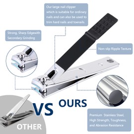 Aceoce Manicure Set Professional Grooming Kits, Nail Clippers Pedicure Kit 8pcs Nail Kit Pedicure Set Tools with Aceoce Travel Case for Women Men Home or Salon Gift