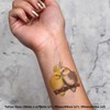 4 x 'Cockatiel Pair' Temporary Tattoos - Water Resistant, Skin-Safe,