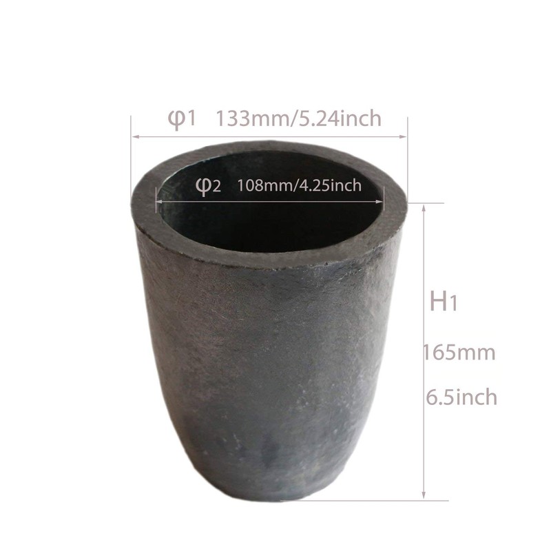 OTOOLWORLD 10KG Clay Graphite Crucible Foundry Cup Furnace Torch Melting