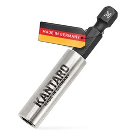 KANTARO 8011 Universal Bit Holder Magnetic Stainless Steel Sleeve E6.3 L58 mm Made in Germany