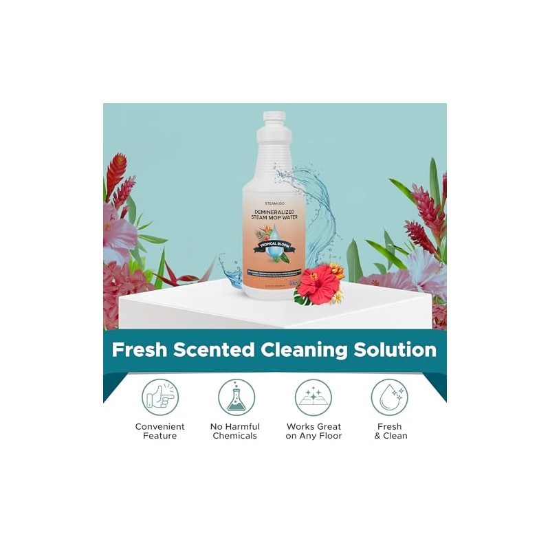 Steam & Go Demineralized Water for Steam Cleaner - PVC-Free