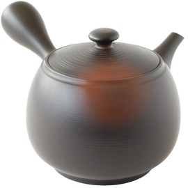 Tokoname Ware 270612 Bamboo Shun Kiln Teapot, Large Capacity, For Both Coffee, Large Size, Ombre Black, Approx. 17.8 fl oz (520 ml), For 3 to 4 People, Made in Japan