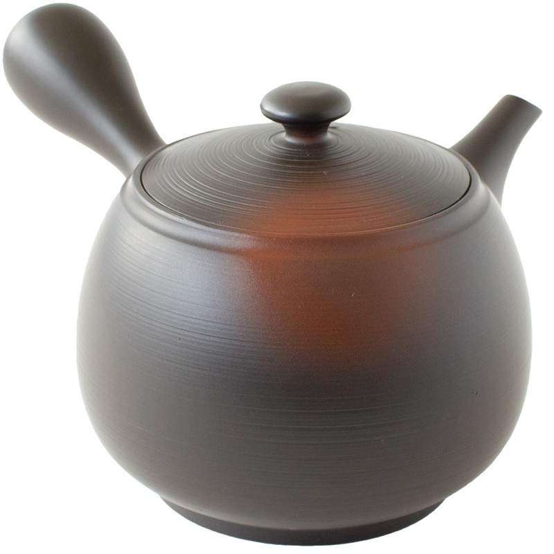 Tokoname Ware 270612 Bamboo Shun Kiln Teapot, Large Capacity, For