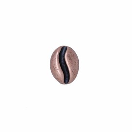 Large Copper Coffee Bean Lapel Pin
