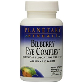Planetary Herbals Bilberry Eye Complex Tablets, 120 Count