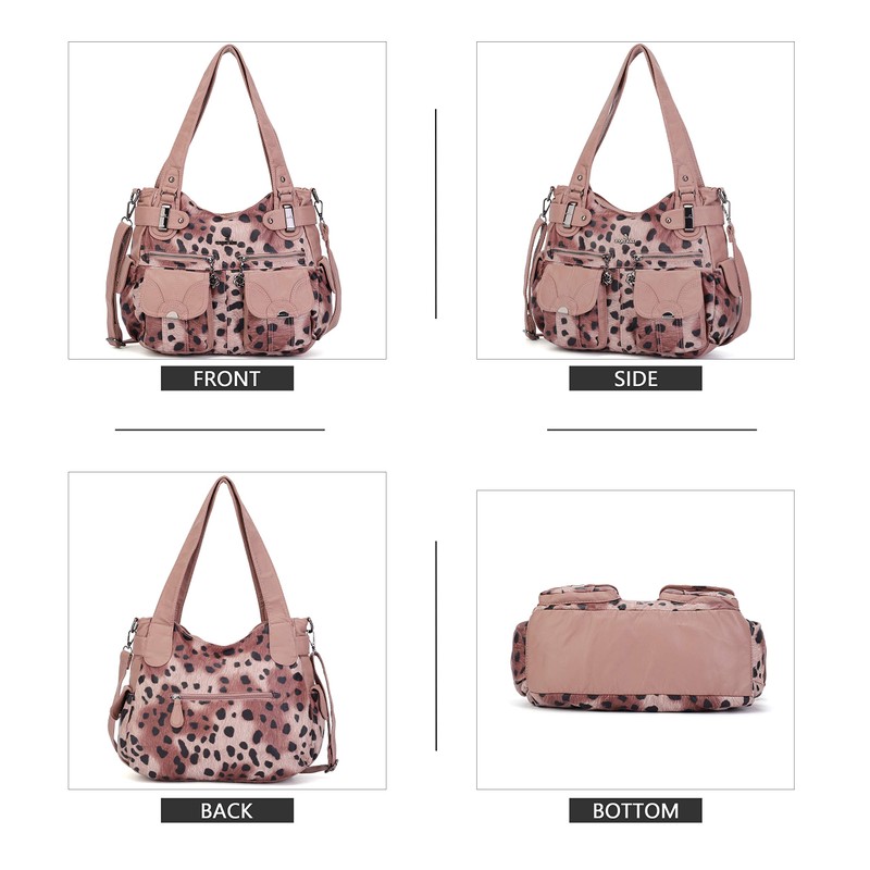 Angelkiss Soft Handbags Purses for Women Large Satchel Shoulder Bags
