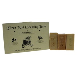 Gamila Secret Three Mini Cleansing Bars Set (Lavender Heaven Mini Bar, Soothing Geranium Mini Bar, Spearmint Sparkle Mini Bar)