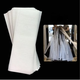 100 Hojas Termicas Profesionales Reutilizables Teñir Cabello 2 Paquetes 50 Cada Total 100 pzas, 13x40 cm