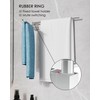 WZRUA Swivel Towel Rail, 180° Rotate Towel Rack Square Base,Stainless