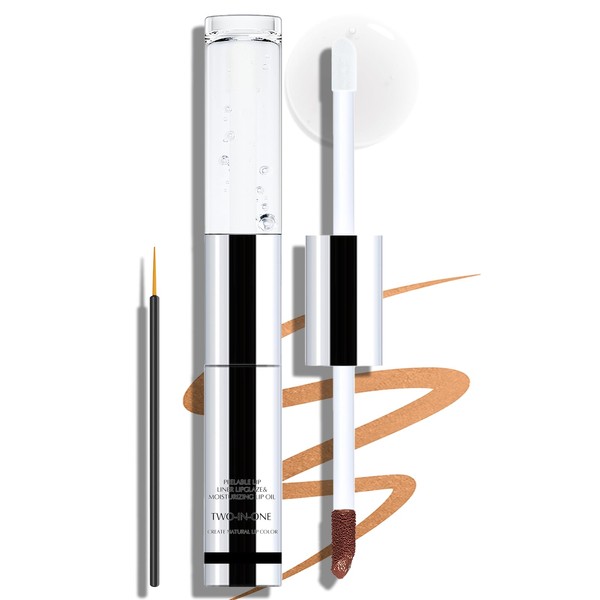 Wugbc Orange Lip Stain Peel Off & Lip Gloss Combo