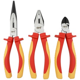 C.K AVit AV06051 Pliers Set, 1000V VDE,Red