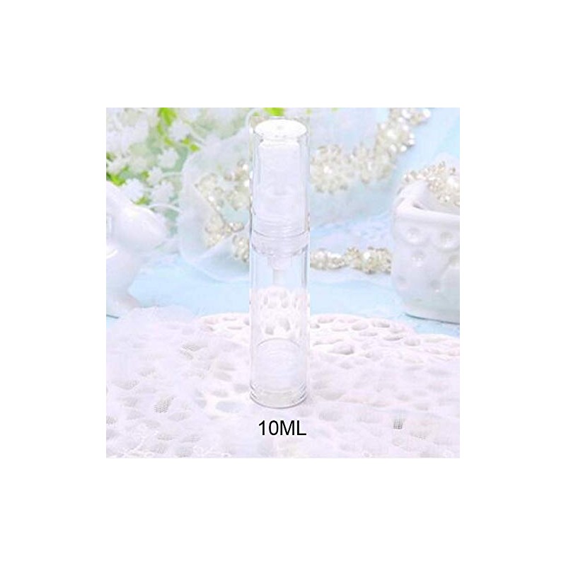 VASANA 12 Empty Airless Vacuum Pump Bottles Refillable Plastic Cream