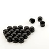 LST 20x Wheel Bolt Cover Caps Set 17 mm Black