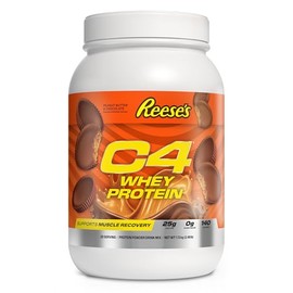 Cellucor C4 Whey Protein Powder, Reese's Peanut Butter & Chocolate - 25g Protein, 0g Added Sugar, 140 Calories Per Serving, Supports Muscle Recovery, 28 Servings, Premium Whey for Post-Workout