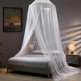 TMTGTS Universal Dome Mosquito Net 1.5-1.8 m Mosquito Net Bed Double Bed Hanging Dome Net for Decoration Outdoor Against Insects Mosquitoes Mosquito Net Bed for Home Garden Balcony Camping