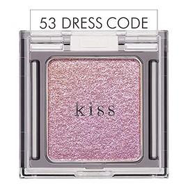 KiSS Sheer Glitter Eyes 53 Dress Code, 0.08 oz (2.1 g), Fine Mauve Pink, Glitter Eye Color for a Natural 3D Feel and Wet Gloss