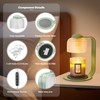 Shang Chiang Candle Warmer Lamp with Clear Glass Globe and