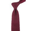 Men Boys Wine Red Knitted Neck Tie Burgundy Accessory Narrow