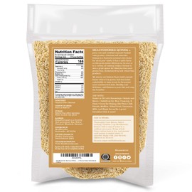 Healthworks Superfoods Organic Quinoa White Whole Grain Raw - 80 Oz / 5 Lbs - Protein, Fiber & Iron - Peruvian Origin - Rice & Pasta Substitute