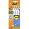 BIC 4 Colours Grip Assorted Ball Pens Medium Point (1.0