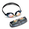 JEORGE Competition Swimming Goggles, Anti-fog UV-protection Mirrored Coating Racing or