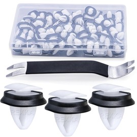 Rexka 51pcs Back Door Trim Moulding Clip Compatible with RAM Chrysler 68093998AA Dodge Ram Promaster 1500 2500 3500 2014 - On 68093998-AA -Auto Trim Panel Remover
